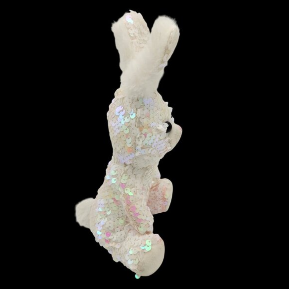 Galerie Iridescent Sequined Bunny Rabbit 9" Plush Collectible Toy 3+ Easter - Picture 4 of 10